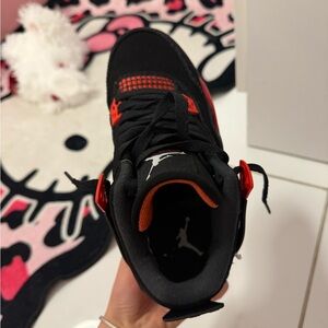 Kids Black and Red Sneakers